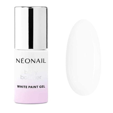 Neonail Baby Boomer Nude Nail Base Set - 7.2ml Base, 6.5ml White Hybrid Nail Polish, 7.2ml Top Coat, 10 Wooden Sticks, 8 Ombre Sponges