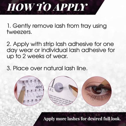 ARDELL Double Individuals Short Knot Free Eyelashes 56 Pieces Black