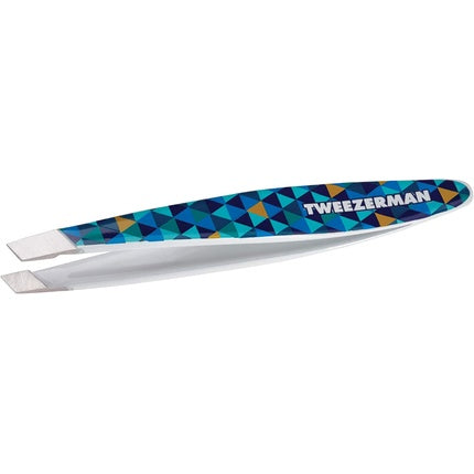 Tweezerman Mini Mosaic Tweezers with Hand-Filed Beveled Tip for Eyebrow Plucking