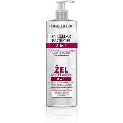Dermofuture Nature 3-in-1 Micellar Face Gel Makeup Removal 400ml