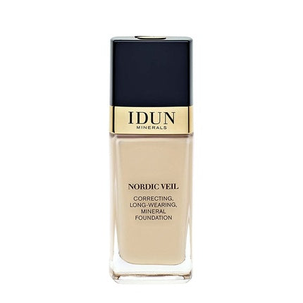 IDUN Minerals Nordic Veil Liquid Foundation Freja Full Coverage Matte Finish 0.87oz Warm Light