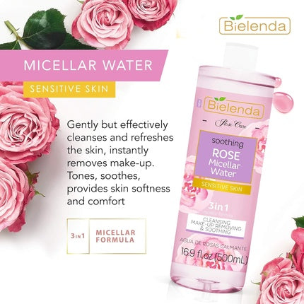 Bielenda Rose Care Water Soothing Make-Up Remover for Sensitive Skin