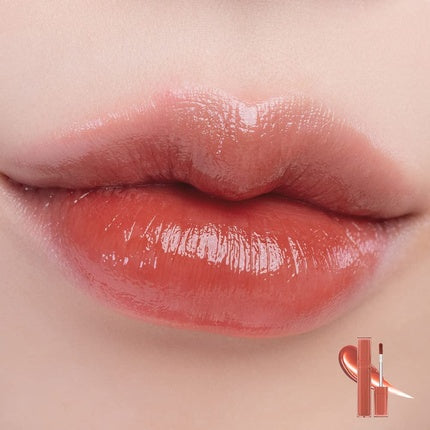 rom&nd Dewyful Water Tint Lip Gloss Longlasting Lip Tint Moisturizing Natural Gloss MLBB 0.18 fl oz - Salty Peach