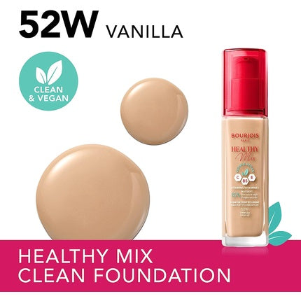Bourjois Healthy Mix Clean & Vegan Foundation 52 Vanilla 30ml