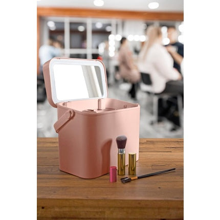 Rio Lush Box Makeup Cosmetic Vanity Travel Case with Removable LED Light Mirror - Large