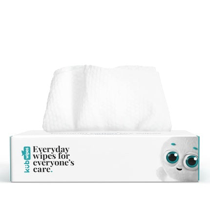 Kubwipes Minibox Premium Dry Cotton Wipes Travel Size 100% Cotton Makeup Remover Face and Body Cleansing 10 Pack 10 Wipes