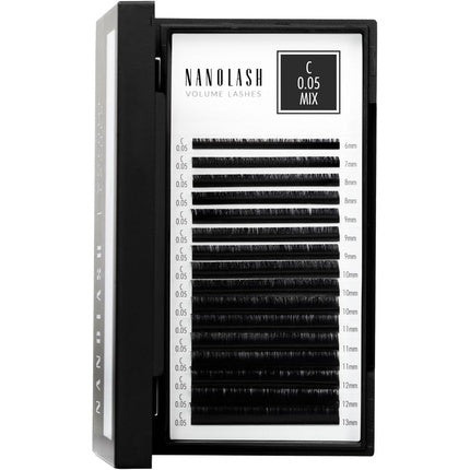 Nanolash Volume Lashes False Lashes for Professional Eyelash Extensions Volume Eyelash Extensions 0.05 C MIX 6-13mm