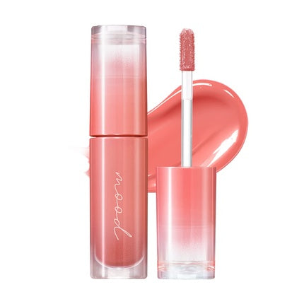 Peripera Ink Mood Glowy Tint Lip-Plumping Naturally Moisturizing Lightweight 02 Coral Influencer
