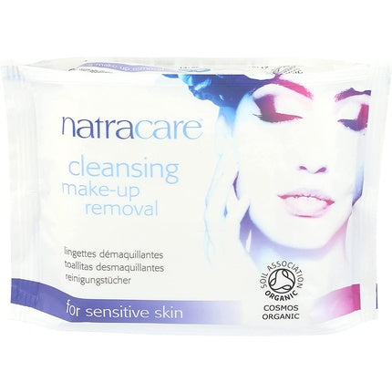 Natracare Cleansing Make Up Removal Wipes for Sensitive Skin 20 Wipes