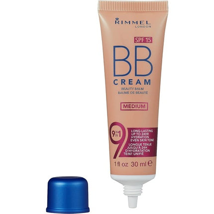 Rimmel London BB Cream 9-in-1 Lightweight Formula with Brightening Effect and SPF 15 Medium 30ml