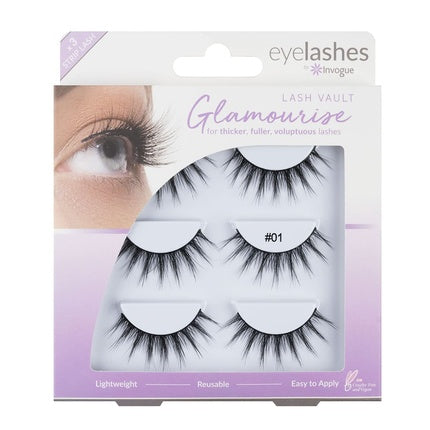 Invogue Vault 1 Multipack Lashes 3 Pairs - 100g