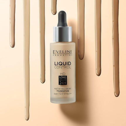 Eveline Liquid Control HD Longstay Mattifying Primer 32ml 010 Light Beige