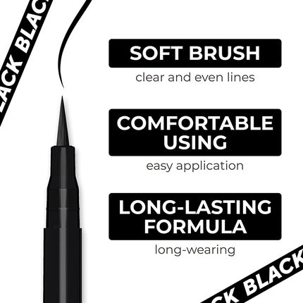 Lamel Black Eyeliner with Soft Brush 401