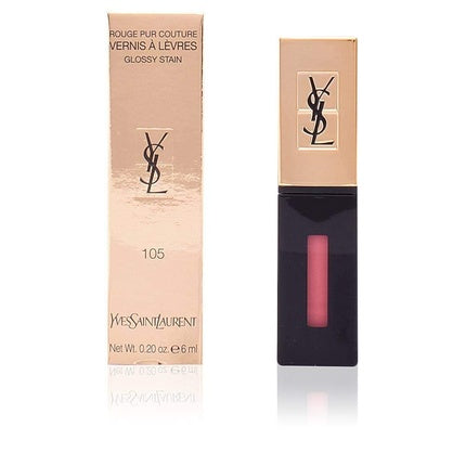 Yves Saint Laurent Rouge Pur Couture Glossy Lip Stain 13 Rose Tempura 0.2 Fl Oz
