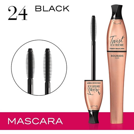Bourjois Twist Extreme Fiber Mascara Lengthening Mascara 24 Black 8ml