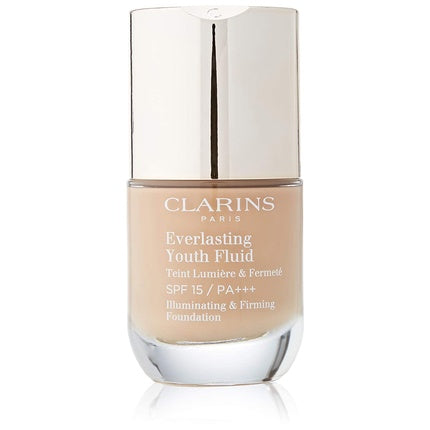 Clarins Everlasting Youth Fluid 112.3 Sandalwood 30mL SPF15 Makeup for Women
