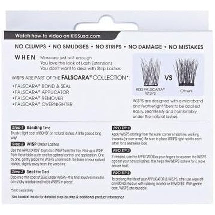 KISS Falscara Eyelash Wisp Multi Shorty Black