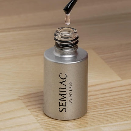 Semilac Base/Top 2in1 Base and Top Coat for Hybrid Nail Polish 7ml UV LED Innovative Formula Protects Nails