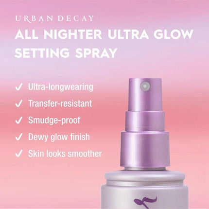 Urban Decay All Nighter Makeup Setting Spray Long-Lasting Fixing Spray for Face 118ml Dewy