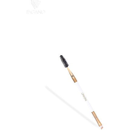 Pagano 2 In 1 Eyebrow Brush+ Spoolie | Natural Bristle | For Application Of Brow