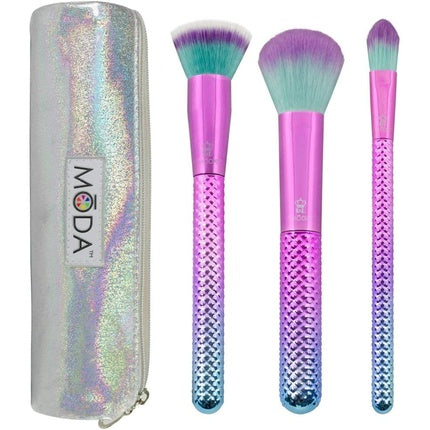 Moda Royal & Langnickel Full Size Prismatic Base Face 4pc Makeup Brush Set With