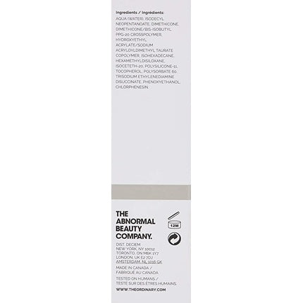 The Ordinary Original High-Adherence Silicone Primer 30ml - Matte Primer that Blurs the Appearance of Pores