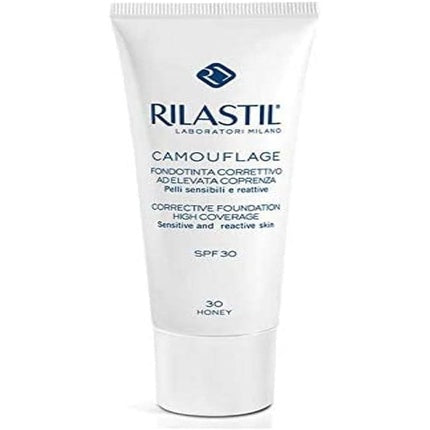 Rilastil Camouflage Corrective Foundation High Coverage SPF30 Shade 30 Honey 30ml