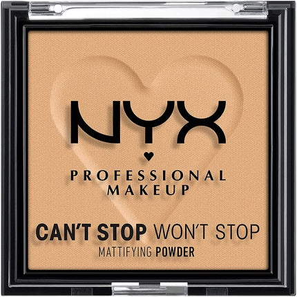 Nyx Can't Stop Won't Stop Mattifying Pressed Powder Shade LIGHT