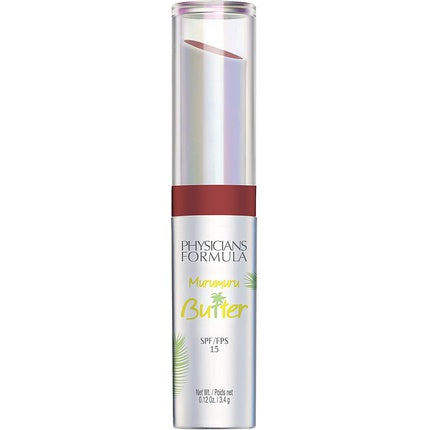 Physicians Formula Murumuru Butter Lip Cream Creamy Lipstick with Moisturizing Butter Blend and SPF 15 Brazilian Nut