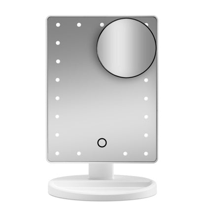Gillian Jones Makeup Mirror With Led Light Touch Function And Gwp Suction Cup Mirror - White