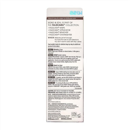 KISS Falscara DIY Eyelash Extension Bond and Seal Infused with Biotin and Vitamin E - White