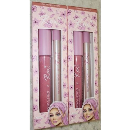 Roxi x Revolution Beauty Cherry Blossom Lip Kits Gloss Liner Limited Ed