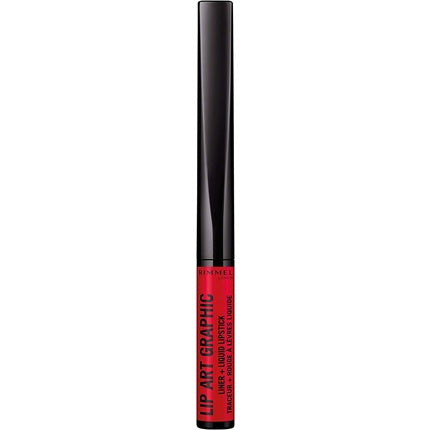 Rimmel London Lip Art Graphic Liner & Liquid Lipstick 610 Hot Spot