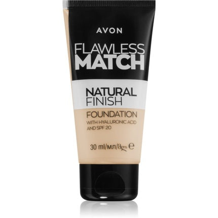 Avon Flawless Match Natural Finish Moisturizing Foundation - Warm Ivory, SPF 20, 30 ml