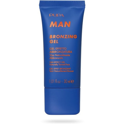 Pupa Man Bronzing Gel 001 Tan Effect Gel 30ml Face Naturally Tanned