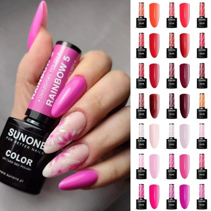 Sunone Soak Off Hybrid UV LED Flexy Gel Manicure Pedicure Nails Colours 5ml