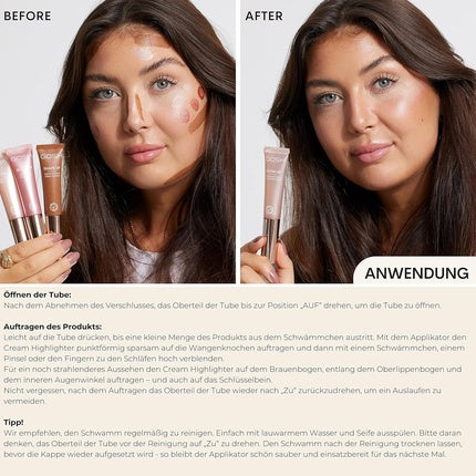 Gosh Cream Highlighter Glow-Up Liquid Highlighter for Face and Body