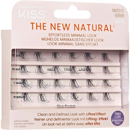 KISS The New Natural Trio False Eyelashes Clusters 01 24 Wisps