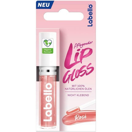 Labello Nourishing Lip Gloss Rose 5.5ml for Naturally Shiny Lips