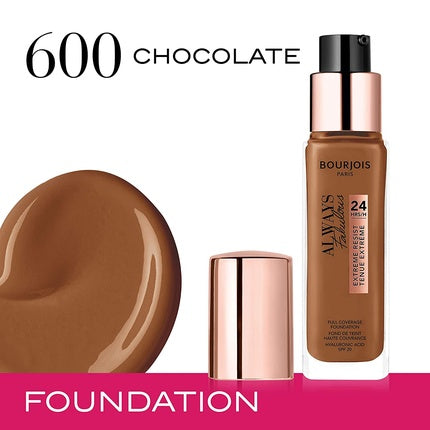 Bourjois Always Fabulous 24H Foundation 600 Chocolate 30ml