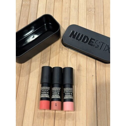 Nudestix Pretty Rough 3-Piece Mini Kit Poppy Girl Sweet Cheeks Cherry Blossom