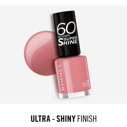 Rimmel 60 Seconds Nail Polish Preppy in Pink 8ml
