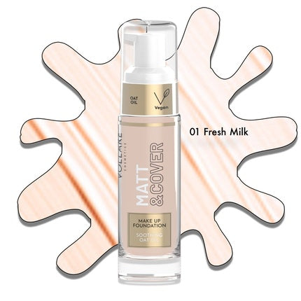Long-Lasting 24h Vegan Natural Liquid Foundation with Pump