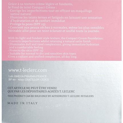 T.LeClerc Compact Cream Foundation Crème Naturel 02 9g