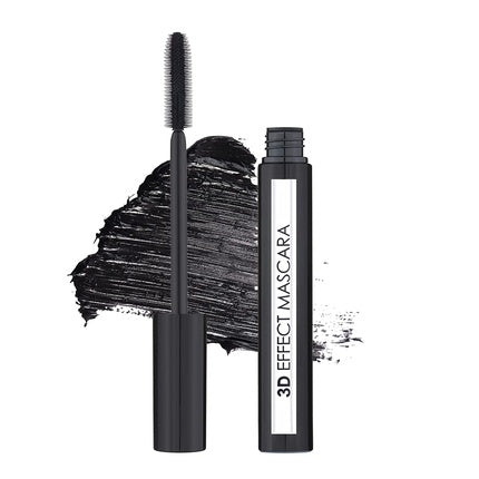 Lamel Mascara Natural and Organic Waterproof Voluminous Black Clear Formula 10ml - 3D