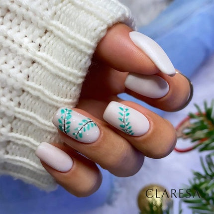 Claresa Hybrid Nail Polish PRECIOUS PS4 Glossy White 5g
