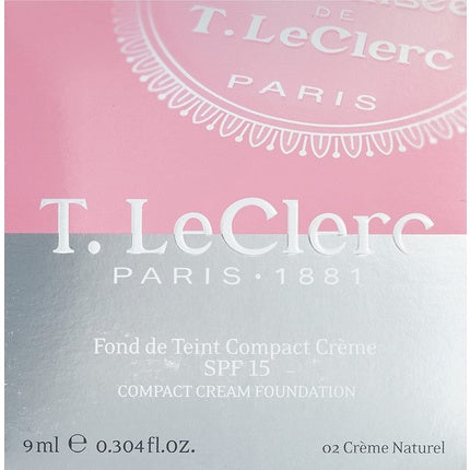 T.LeClerc Compact Cream Foundation Crème Naturel 02 9g