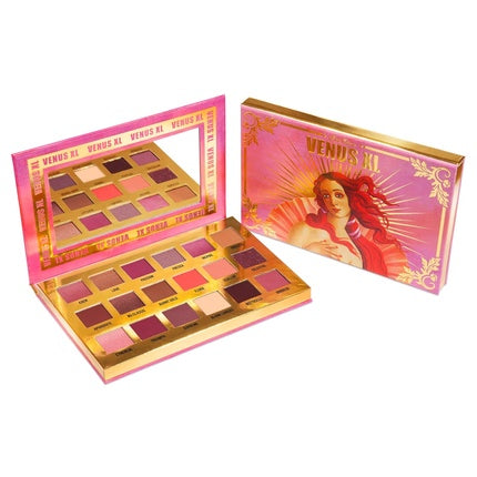 Lime Crime Venus XL Eye & Face Palette 18 Highly Pigmented Matte and Metallic Eyeshadows Mirrored Box Vegan Beige