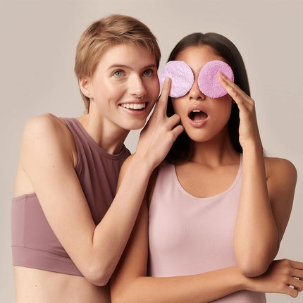 GLOV 5 Reusable Makeup Remover Pads Microfiber Face Cloth Face Wipes Cleansing Pads for Face Facial Cleanser Dual Fiber Skincare Pads - Pack of 5