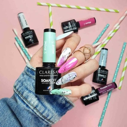 Claresa Mint UV Nail Polish 5ml - Pack of 3